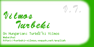 vilmos turbeki business card